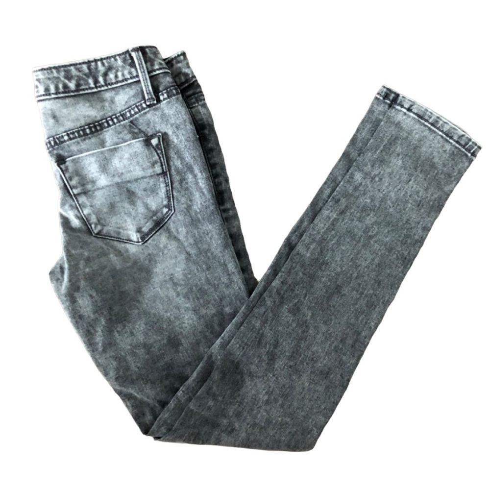 Mossimo Grey Wash Denim Skinny Jeans Mid Rise